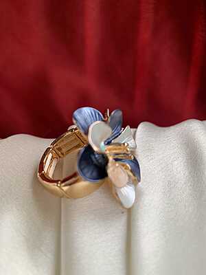 The Midnight Bloom Statement Ring The Midnight Bloom Statement Ring