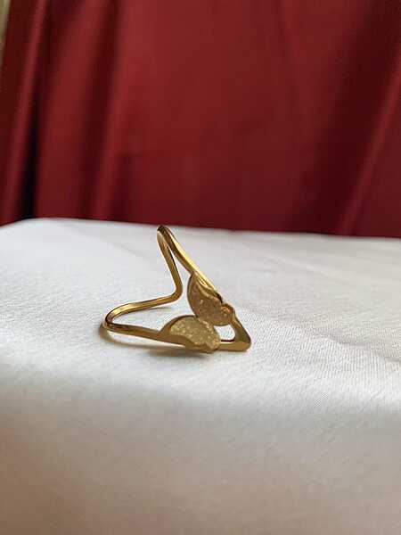 Fluttering Elegance V-Shaped Butterfly Ring Fluttering Elegance V-Shaped Butterfly Ring