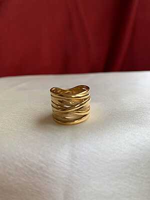 The Interwoven Gold Eternity Ring