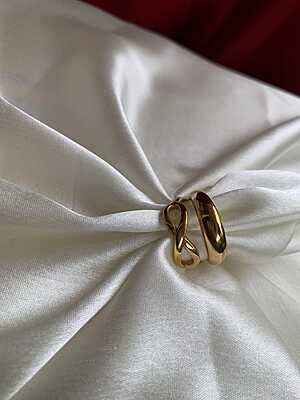 Double-Band Infinity & Dome Ring Double-Band Infinity & Dome Ring