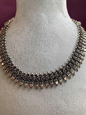 The Heritage Oxidized Silver Neclace