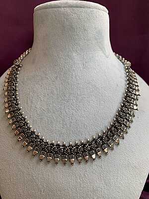 The Heritage Oxidized Silver Neclace