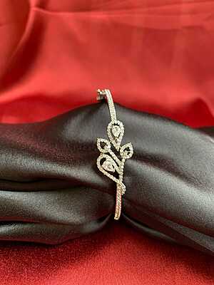 Art Deco-Inspired Filigree Bangle