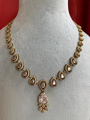 Majestic Gilded Teardrop & Marquise Jewellery Set