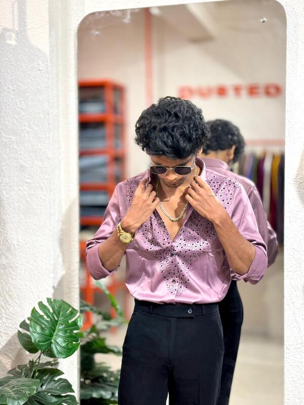 Lavender mirage designer shirt