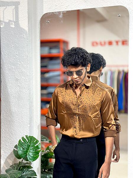 Bronze ember designer shirt