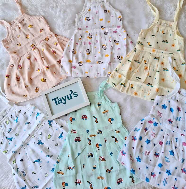 Muslin knot frocks combo