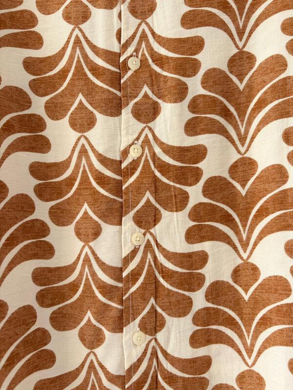 Cinnamon terra printed shirt