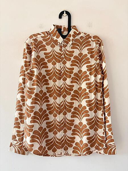Cinnamon terra printed shirt