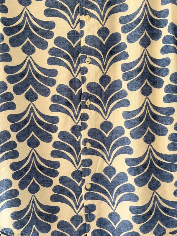 Sapphire bloom printed shirt