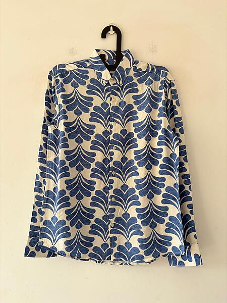 Sapphire bloom printed shirt