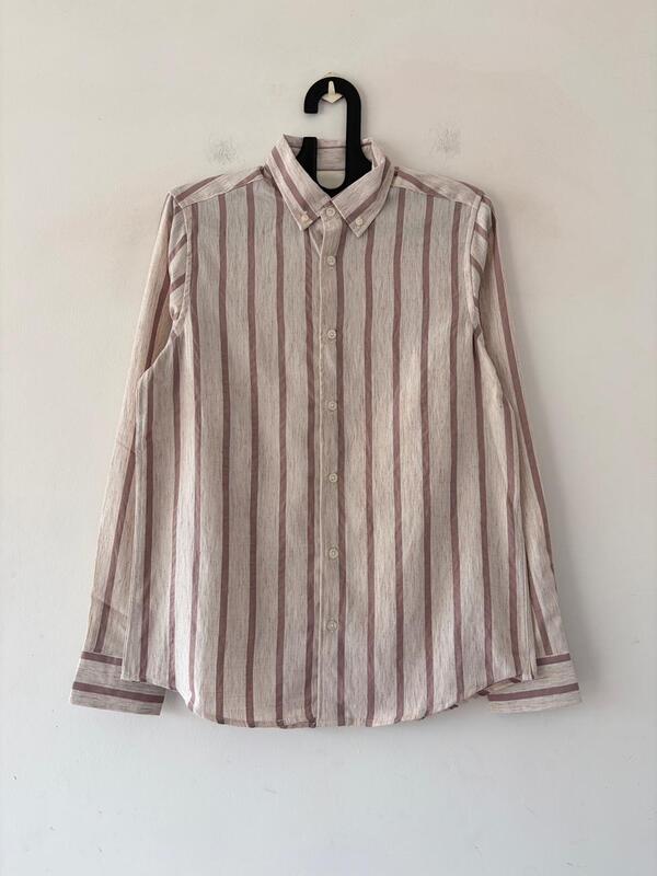 Dusty pink stripes shirt