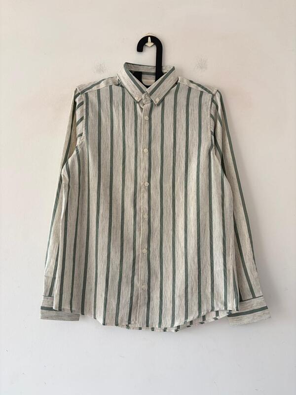 Sage horizon stripes shirt