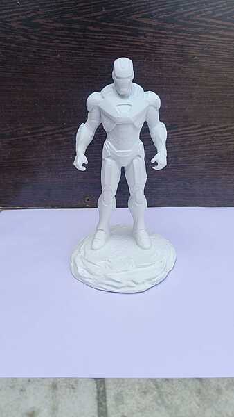 Metal Armor Hero Statue