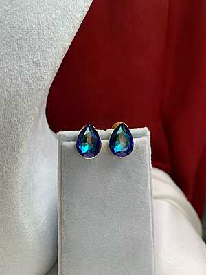 Mystic Peacock Vitrail Teardrop Jewelry Set Mystic Peacock Vitrail Teardrop Jewelry Set