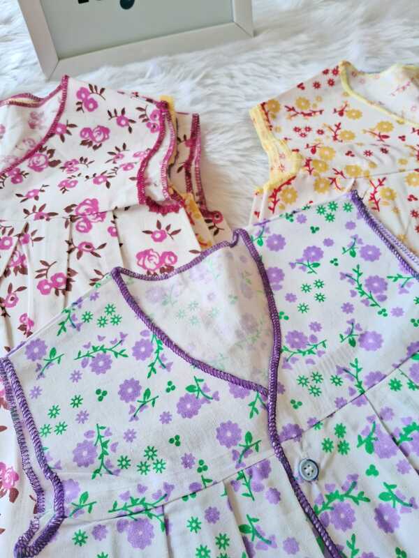 cotton Frocks combo-3-6 Months