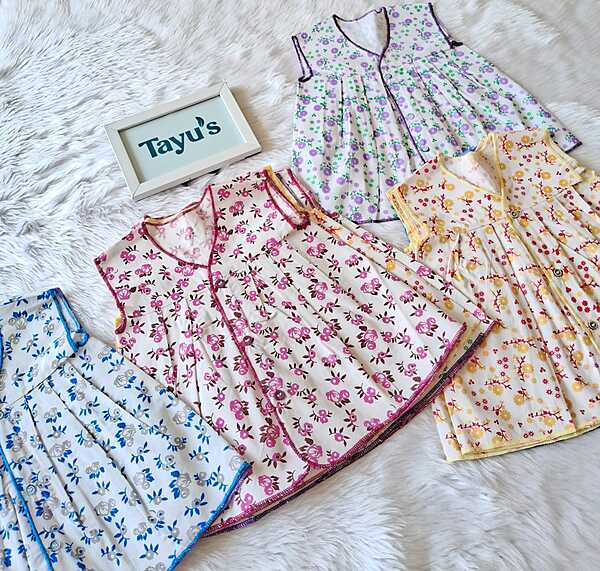cotton Frocks combo-3-6 Months