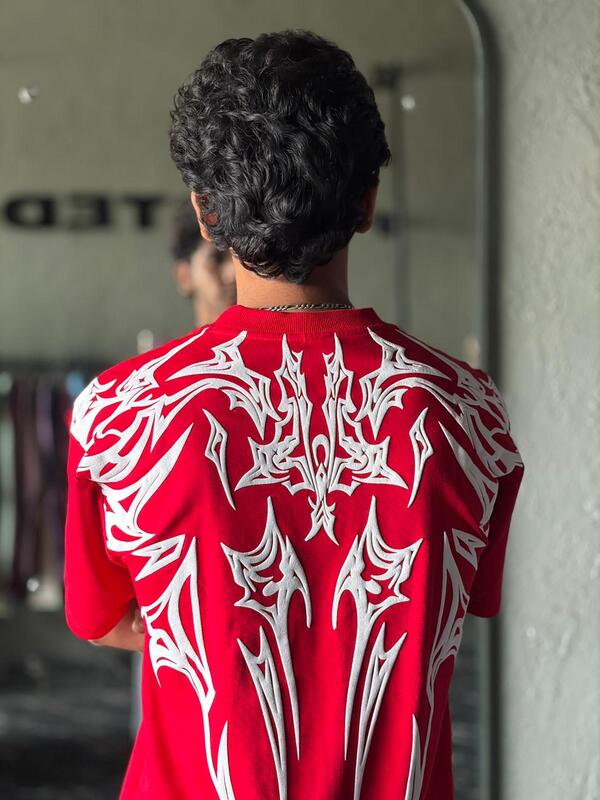 Crimson bladeback oversized tee