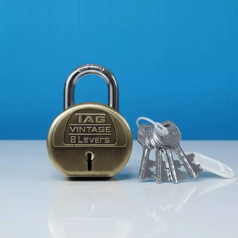 Tag Padlock Vintage Antique 67mm 4k