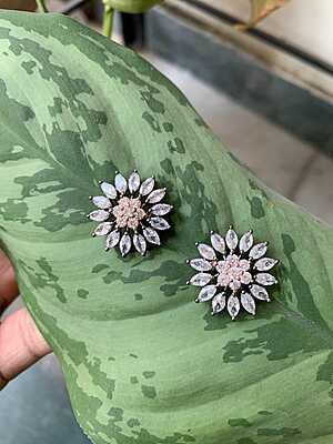 Radiant Sunburst Marquise Stud Earrings