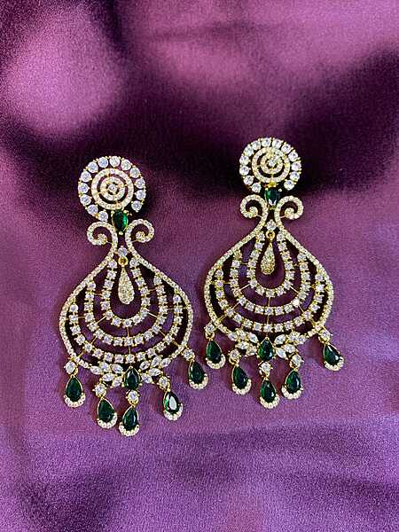 Emerald Elegance Chandelier Earrings Emerald Elegance Chandelier Earrings