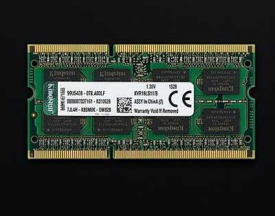 Refurbished Kingston 8GB DDR3L-1600 SODIMM Laptop RAM