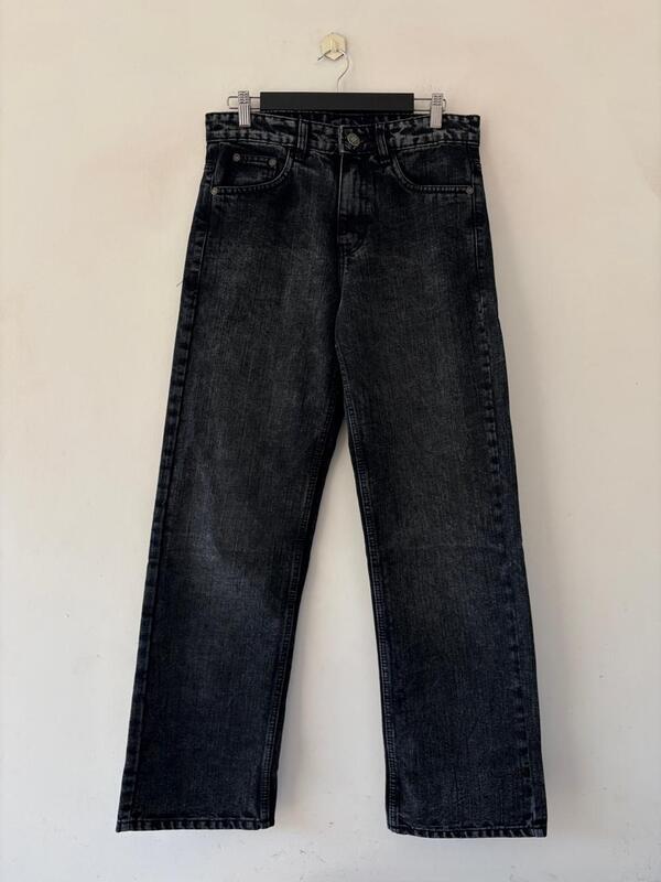 Charcoal drift straight fit jeans