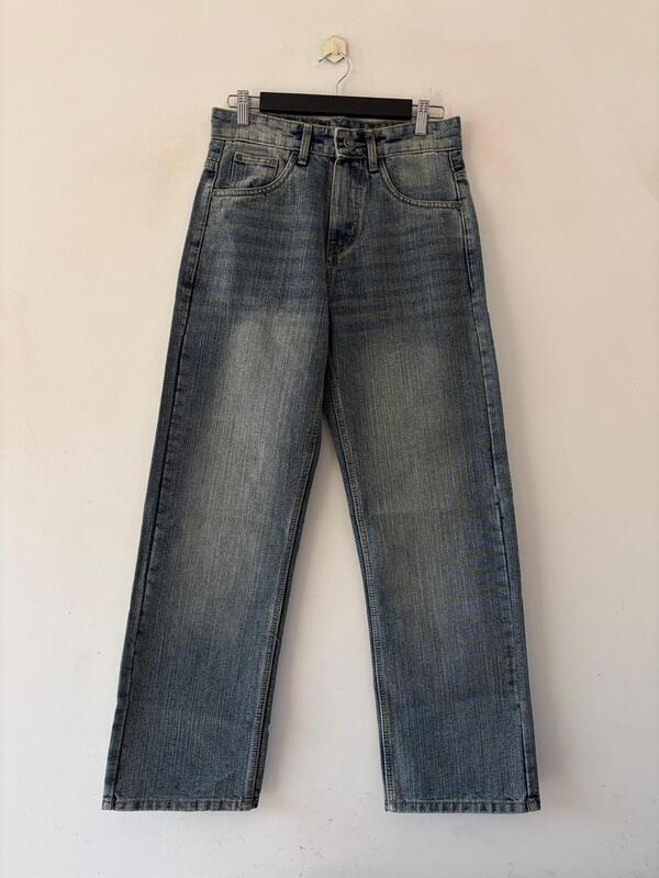 Vintage blue straight fit jeans
