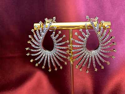 Celestial Sunburst Halo Earrings