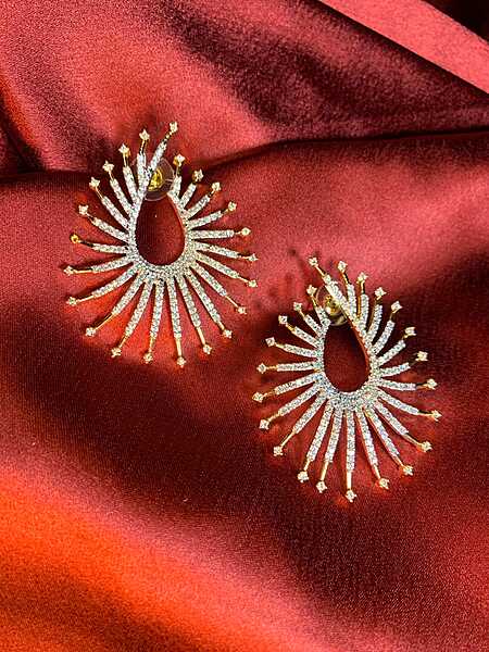 Celestial Sunburst Halo Earrings