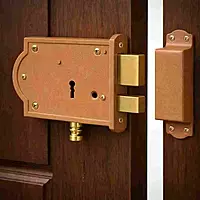 (4103) Palam Door Lock Brass 4102 Antique
