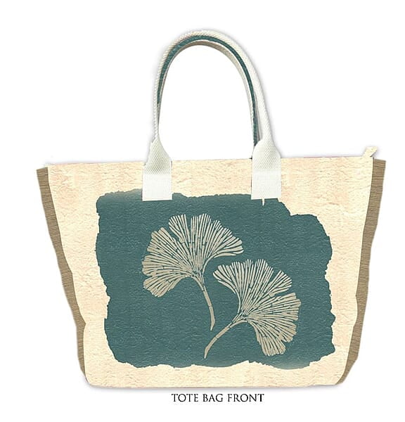 TROPICAL LEAF LARGE TOTE BAG
