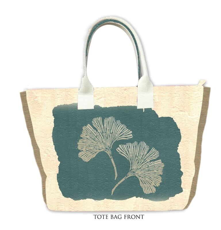 TROPICAL LEAF LARGE TOTE BAG