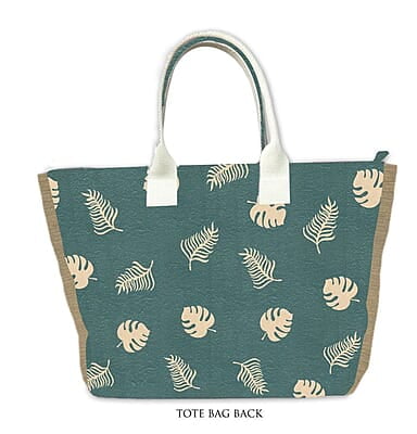 TROPICAL LEAF LARGE TOTE BAG