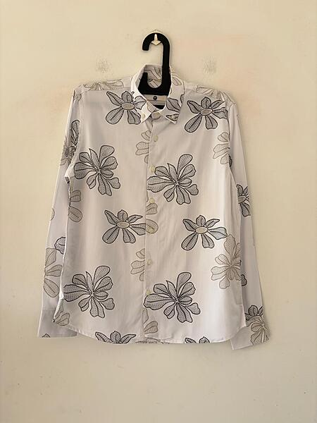 Ivory blossom printed shirt