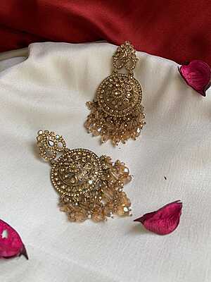 The "Regal Heritage" Kundan Chandbali The "Regal Heritage" Kundan Chandbali