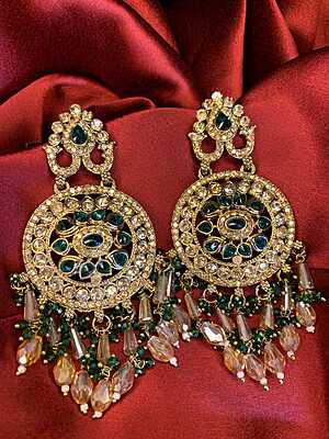 The "Regal Heritage" Kundan Chandbali The "Regal Heritage" Kundan Chandbali