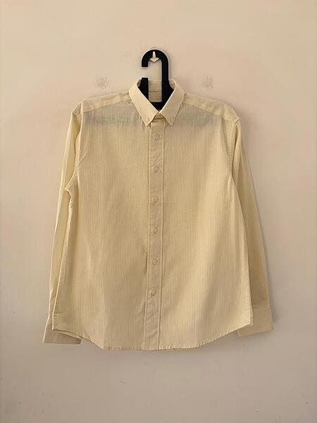 Pale yellow stripes shirt