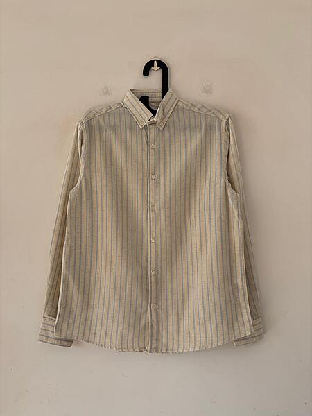 Azure sand stripes shirt