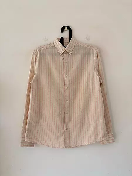Blush peach stripes shirt