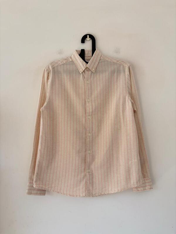Blush peach stripes shirt