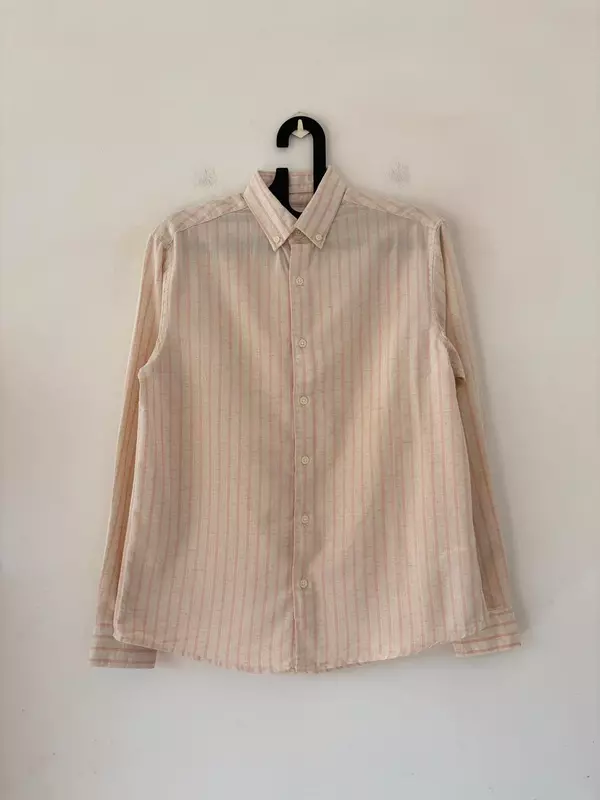 Blush peach stripes shirt