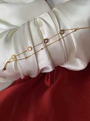 Roman Medallion Minimalist Layered Bracelet