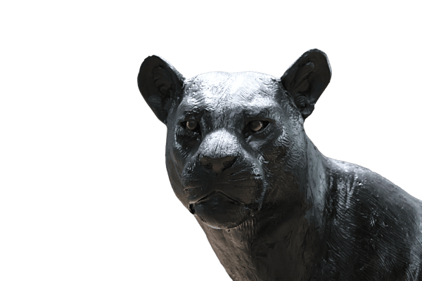 Black Panther Decorative Statue for Home & Office (Matte Black Finish)