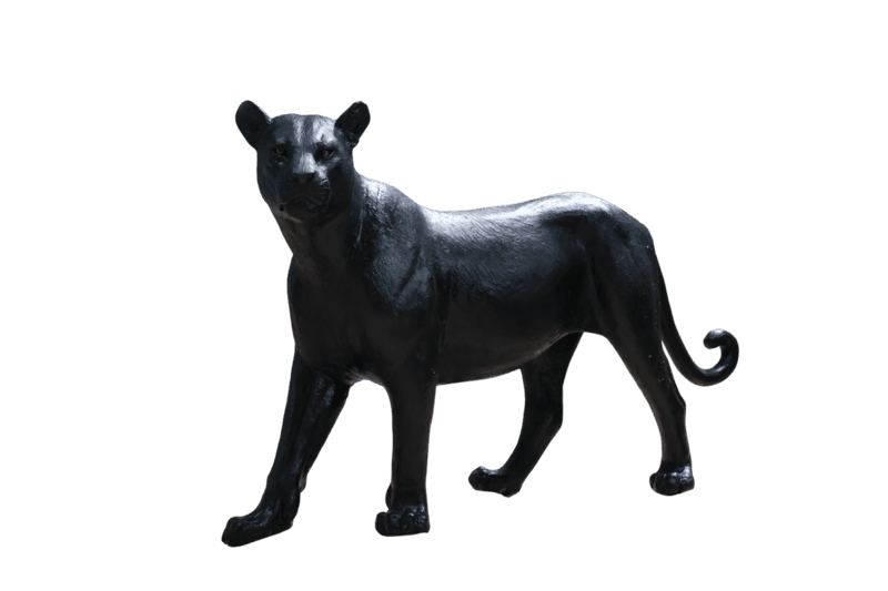 Black Panther Decorative Statue for Home & Office (Matte Black Finish)