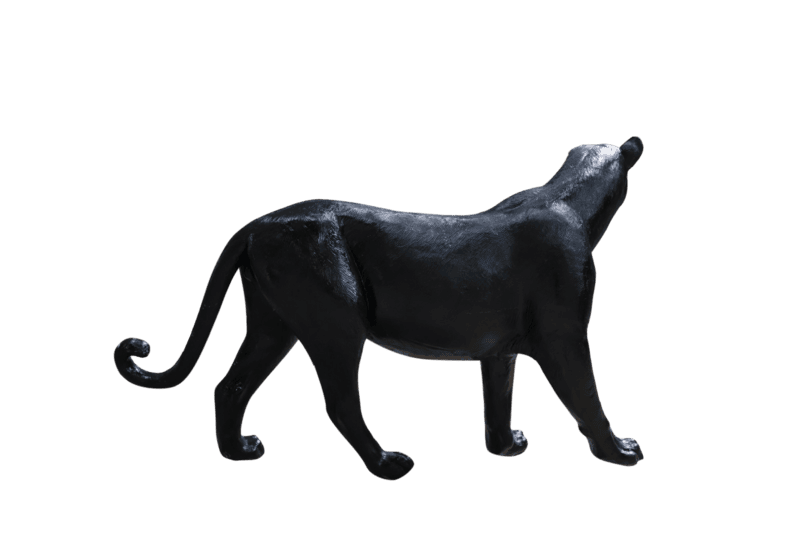 Black Panther Decorative Statue for Home & Office (Matte Black Finish)