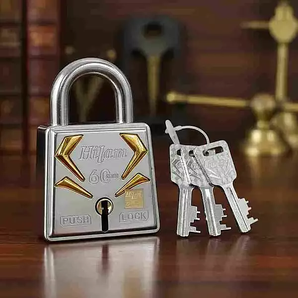 Hilam Padlock 60mm Push Locking