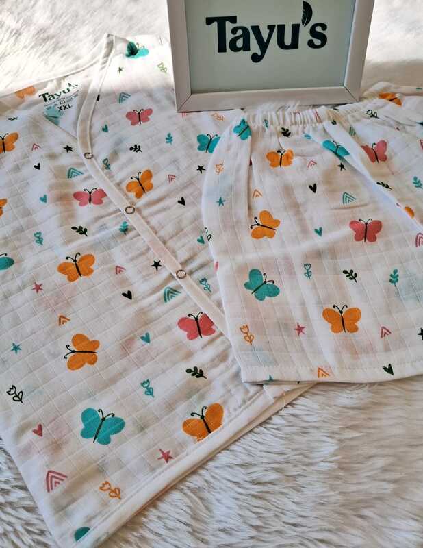 Muslin Jabla Set-Butterfly