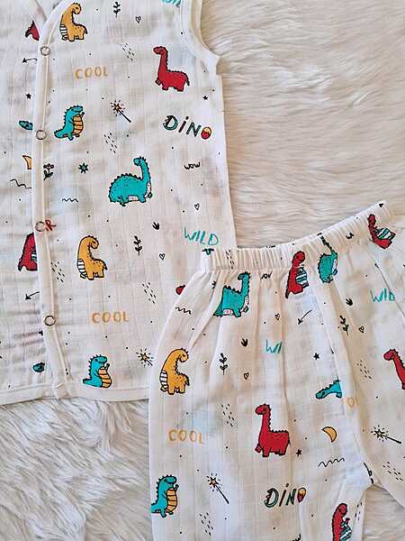 Muslin Jabla set-Dino