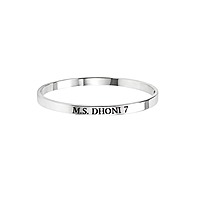 M.S. Dhoni 7 Engraved Stainless Steel Kada Bracelet
